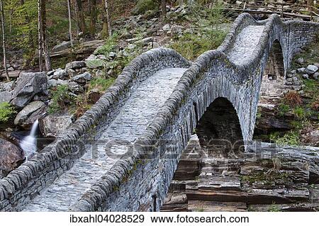 "Stone arch bridge Ponte dei Salti, Verzasca River, Lavertezzo, Verzasca Valley, Canton of Ticino, Switzerland, Europe" View Large Photo Image Stock Photo - "Stone arch bridge Ponte dei Salti, Verzasca River, Lavertezzo, Verzasca Valley, Canton of Ticino, Switzerland, Europe". Fotosearch