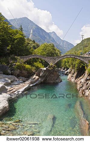"Stone bridge, Ponte dei Salti, Lavertezzo, Verzasca River, Valle Verzasca Valley, Ticino, Switzerland, Europe" View Large Photo Image Stock Photo - "Stone bridge, Ponte dei Salti, Lavertezzo, Verzasca River, Valle Verzasca Valley, Ticino, Switzerland, Europe". Fotosearch