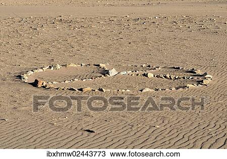 "Stone circle, laid by people and integrated into the environment by the wind, Great Sand Dunes National Park in Mosca, Colorado, USA" View Large Photo Image Stock Image - "Stone circle, laid by people and integrated into the environment by the wind, Great Sand Dunes National Park in Mosca, Colorado, USA". Fotosearch
