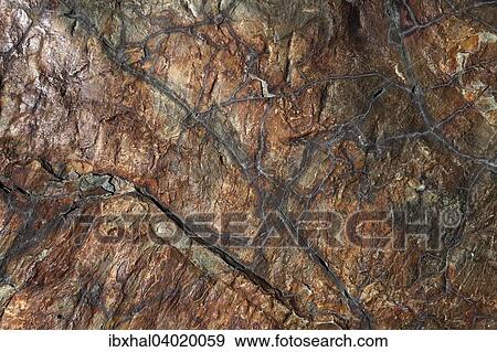 Stock Photo - "Stone, Rock, detail, structures, Glacier National Park, Montana Province, United States, North America". Fotosearch