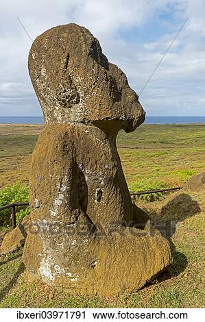 "Stone sculpture, Easter Island, Chile, South America" View Large Photo Image Stock Image - "Stone sculpture, Easter Island, Chile, South America". Fotosearch