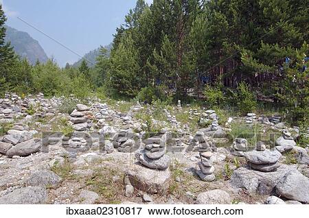 "Stones for fulfillment of wishes, stone garden, Arshan, Tunkinsky District, Republic of Buryatia, Siberia, Russian Federation, Eurasia" View Large Photo Image Stock Photo - "Stones for fulfillment of wishes, stone garden, Arshan, Tunkinsky District, Republic of Buryatia, Siberia, Russian Federation, Eurasia". Fotosearch