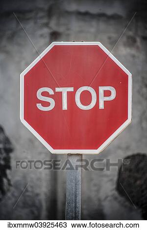 Stock Image - Stop sign. Fotosearch