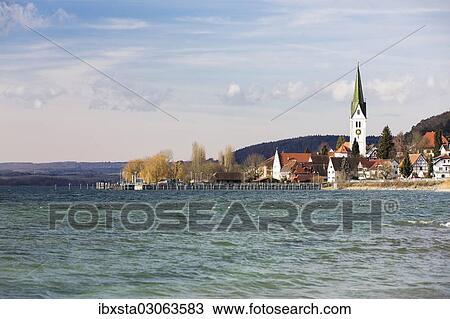 "Stormy weather on a winter's day at Sipplingen on Lake Constance, Lake Constanz, Sipplingen, Baden-Wurttemberg, Germany, Europe" View Large Photo Image Stock Image - "Stormy weather on a winter's day at Sipplingen on Lake Constance, Lake Constanz, Sipplingen, Baden-Wurttemberg, Germany, Europe". Fotosearch
