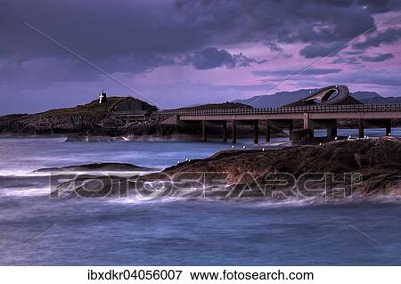 "Storseisundbrua, Storseisundet Bridge, part of the Atlantic Road, Atlanterhavsveien, More og Romsdal, Norway, Europe" View Large Photo Image Stock Photo - "Storseisundbrua, Storseisundet Bridge, part of the Atlantic Road, Atlanterhavsveien, More og Romsdal, Norway, Europe". Fotosearch
