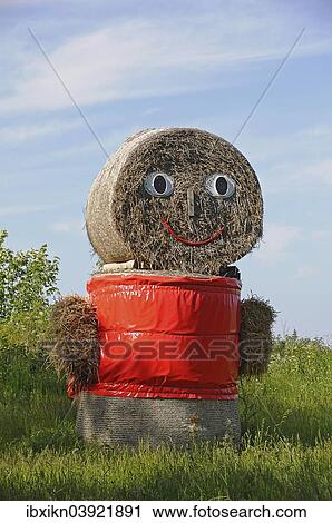 "Straw doll made of straw bales, Mecklenburg-Western Pomerania, Germany, Europe" View Large Photo Image Stock Image - "Straw doll made of straw bales, Mecklenburg-Western Pomerania, Germany, Europe". Fotosearch
