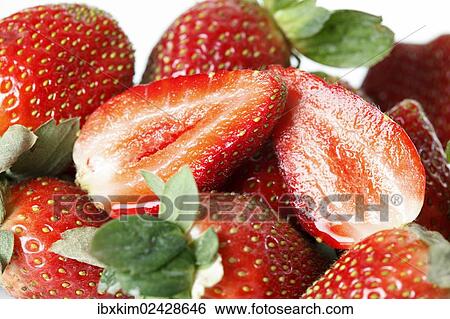 "Strawberries (Fragaria), Close-up" View Large Photo Image Stock Photograph - "Strawberries (Fragaria), Close-up". Fotosearch
