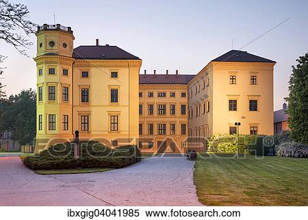 Stock Photography - "Straznice Castle, Straznice, Hodonin district, Jihomoravsky county, Czech Republic, Europe". Fotosearch