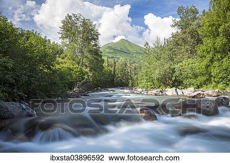 "Stream in the Talkeetna Mountains, Palmer, Alaska, United States, North America" View Large Photo Image Stock Image - "Stream in the Talkeetna Mountains, Palmer, Alaska, United States, North America". Fotosearch