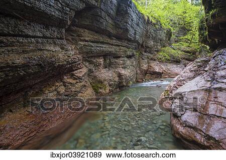 "Stream of the Taugl river, gorge, Bad Vigaun, Hallein District, Salzburg, Austria, Europe" View Large Photo Image Stock Photo - "Stream of the Taugl river, gorge, Bad Vigaun, Hallein District, Salzburg, Austria, Europe". Fotosearch
