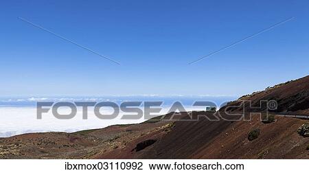 "Street in Parque Nacional de las Canadas del Teide, Teide National Park, UNESCO World Natural Heritage Site, with views towards the Atlantic Ocean, Aguamansa, Tenerife, Canary Islands, Spain, Europe" View Large Photo Image Stock Image - "Street in Parque Nacional de las Canadas del Teide, Teide National Park, UNESCO World Natural Heritage Site, with views towards the Atlantic Ocean, Aguamansa, Tenerife, Canary Islands, Spain, Europe". Fotosearch