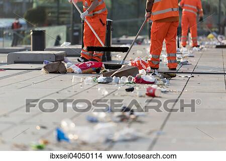 "Street sweeper at work, Hamburg, Germany, Europe" View Large Photo Image Picture - "Street sweeper at work, Hamburg, Germany, Europe". Fotosearch