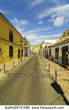 "Street with historic buildings, San Sebastian de la Gomera, Tenerife, Canary Islands, Spain, Europe" View Large Photo Image Stock Photograph - "Street with historic buildings, San Sebastian de la Gomera, Tenerife, Canary Islands, Spain, Europe". Fotosearch
