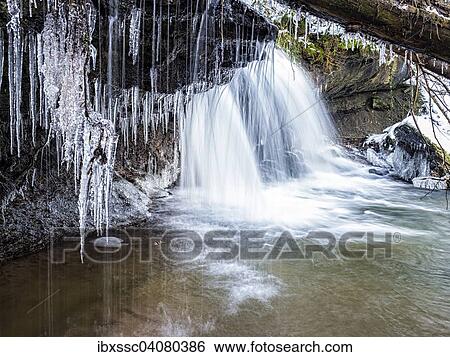"Strumpfelbach brook with icicles in winter, Swabian-Franconian Forest, Baden-Wurttemberg, Germany, Europe" View Large Photo Image Stock Photograph - "Strumpfelbach brook with icicles in winter, Swabian-Franconian Forest, Baden-Wurttemberg, Germany, Europe". Fotosearch