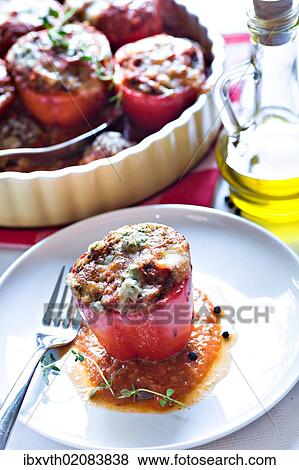 Stuffed bell peppers View Large Photo Image Stock Photo - Stuffed bell peppers. Fotosearch