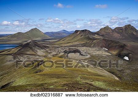 "Stutur volcanic crater, Norournamshraun lava field, Landmannalaugar, Fjallabak Nature Reserve, Highlands, Iceland, Europe" View Large Photo Image Stock Photo - "Stutur volcanic crater, Norournamshraun lava field, Landmannalaugar, Fjallabak Nature Reserve, Highlands, Iceland, Europe". Fotosearch
