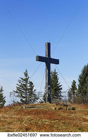 "Summit cross on Rosseck Mountain, Leoben, Styria, Austria, Europe" View Large Photo Image Stock Photo - "Summit cross on Rosseck Mountain, Leoben, Styria, Austria, Europe". Fotosearch