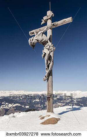 "Summit cross on the Rasciesa above Ortisei in Val Gardena, behind the Eisack Valley, Province of South Tyrol, Italy, Europe" View Large Photo Image Stock Photo - "Summit cross on the Rasciesa above Ortisei in Val Gardena, behind the Eisack Valley, Province of South Tyrol, Italy, Europe". Fotosearch
