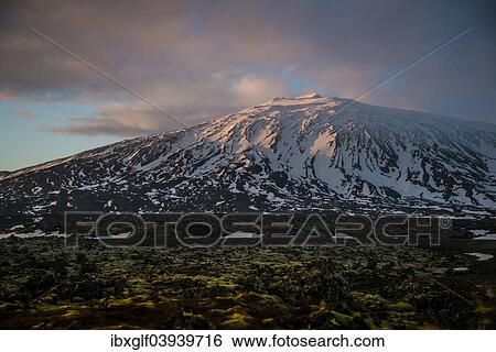 "Summit of Snaefellsjokull, from Hellnar, Snaefellsness, Vesturland, Iceland, Europe" View Large Photo Image Stock Photograph - "Summit of Snaefellsjokull, from Hellnar, Snaefellsness, Vesturland, Iceland, Europe". Fotosearch