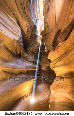 "Sunbeam in Upper Antelope Canyon, Page, Arizona" View Large Photo Image Stock Photography - "Sunbeam in Upper Antelope Canyon, Page, Arizona". Fotosearch