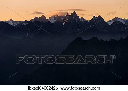 "Sunrise above the Silvretta, Gargellen, Montafon, Vorarlberg, Austria, Europe" View Large Photo Image Stock Photography - "Sunrise above the Silvretta, Gargellen, Montafon, Vorarlberg, Austria, Europe". Fotosearch