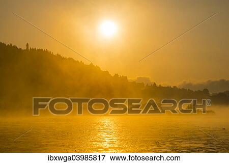 "Sunrise, Hopfensee Lake, near Fussen, Ostallgau, Allgau, Upper Swabia, Swabia, Bavaria, Germany, Europe" View Large Photo Image Stock Photo - "Sunrise, Hopfensee Lake, near Fussen, Ostallgau, Allgau, Upper Swabia, Swabia, Bavaria, Germany, Europe". Fotosearch