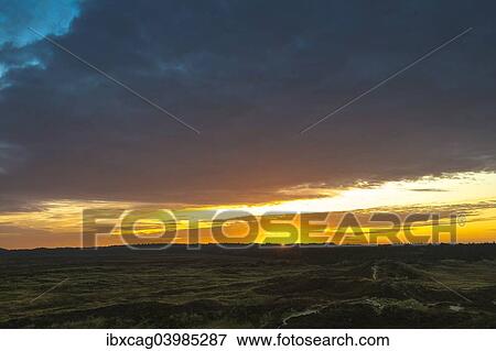 "Sunrise over dunes and heathland, Henne, Region of Southern Denmark, Denmark, Europe" View Large Photo Image Stock Photo - "Sunrise over dunes and heathland, Henne, Region of Southern Denmark, Denmark, Europe". Fotosearch