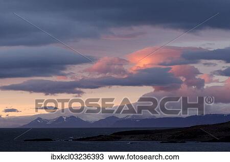 "Sunset at Isfjorden, near Festningen, Kapp Linne, Nordenskiold-Land, Spitsbergen Island, Svalbard Archipelago, Svalbard and Jan Mayen, Norway, Europe" View Large Photo Image Stock Image - "Sunset at Isfjorden, near Festningen, Kapp Linne, Nordenskiold-Land, Spitsbergen Island, Svalbard Archipelago, Svalbard and Jan Mayen, Norway, Europe". Fotosearch