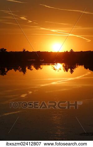 "Sunset, Detroit Lakes, Minnesota, v" View Large Photo Image Stock Photo - "Sunset, Detroit Lakes, Minnesota, v". Fotosearch
