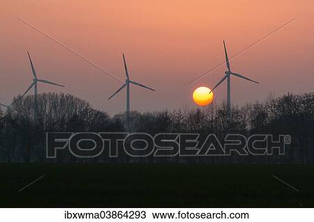 "Sunset mood with wind turbines, North Hesse, Hesse, Germany, Europe" View Large Photo Image Stock Image - "Sunset mood with wind turbines, North Hesse, Hesse, Germany, Europe". Fotosearch