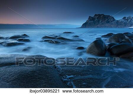 "Sunset on the Fjord, Uttakleiv, Vestvagoy, Lofoten, Norway, Europe" View Large Photo Image Stock Image - "Sunset on the Fjord, Uttakleiv, Vestvagoy, Lofoten, Norway, Europe". Fotosearch