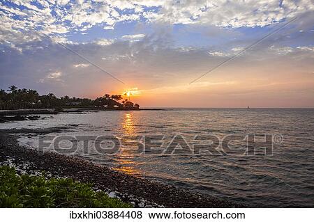 "Sunset on the Kohala Coast, Big Island, Hawaii, United States, North America" View Large Photo Image Stock Photo - "Sunset on the Kohala Coast, Big Island, Hawaii, United States, North America". Fotosearch