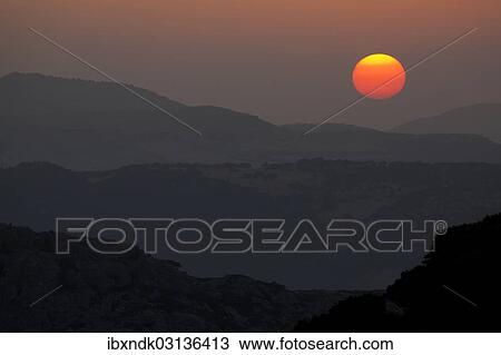 "Sunset over Andalusian landscape, Ronda, Malaga province, Andalusia, Spain, Europe" View Large Photo Image Stock Image - "Sunset over Andalusian landscape, Ronda, Malaga province, Andalusia, Spain, Europe". Fotosearch