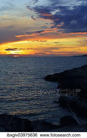 "Sunset over the Adriatic Sea, Cape Kamenjak, Premantura, Istria, Croatia, Europe" View Large Photo Image Stock Photograph - "Sunset over the Adriatic Sea, Cape Kamenjak, Premantura, Istria, Croatia, Europe". Fotosearch