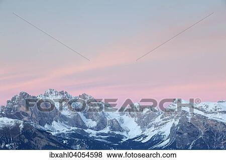 "Sunset over the Geisler peaks in winter, Saltria, Province of South Tyrol, Italy, Europe" View Large Photo Image Stock Photo - "Sunset over the Geisler peaks in winter, Saltria, Province of South Tyrol, Italy, Europe". Fotosearch