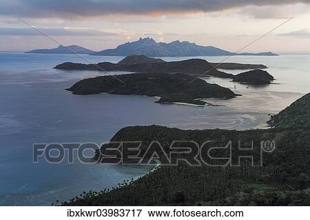 "Sunset over the Yasawa Islands, Fiji, Oceania" View Large Photo Image Stock Photo - "Sunset over the Yasawa Islands, Fiji, Oceania". Fotosearch