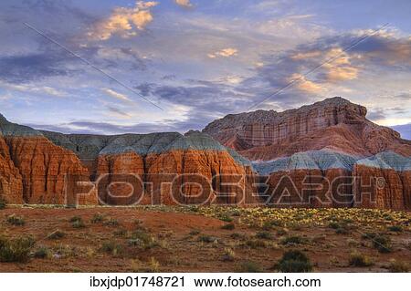 "Sunset over Wild Horse Mesa in Goblin Valley State Park, part of the San Rafael Swell desert in southern Utah, USA" View Large Photo Image Stock Image - "Sunset over Wild Horse Mesa in Goblin Valley State Park, part of the San Rafael Swell desert in southern Utah, USA". Fotosearch
