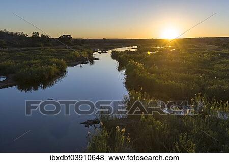 "Sunset, river, Kruger National Park, South Africa, Africa" View Large Photo Image Stock Photo - "Sunset, river, Kruger National Park, South Africa, Africa". Fotosearch