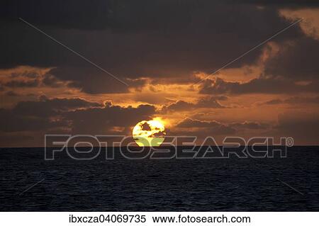 "Sunset, Silver Bank, Dominican Republic, North America" View Large Photo Image Stock Photography - "Sunset, Silver Bank, Dominican Republic, North America". Fotosearch