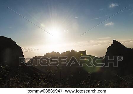 "Sunset, Tenerife, Canary Islands, Spain, Europe" View Large Photo Image Stock Photo - "Sunset, Tenerife, Canary Islands, Spain, Europe". Fotosearch