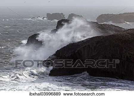 "Surf at Cape Dyrholaey, Iceland, Europe" View Large Photo Image Stock Photo - "Surf at Cape Dyrholaey, Iceland, Europe". Fotosearch