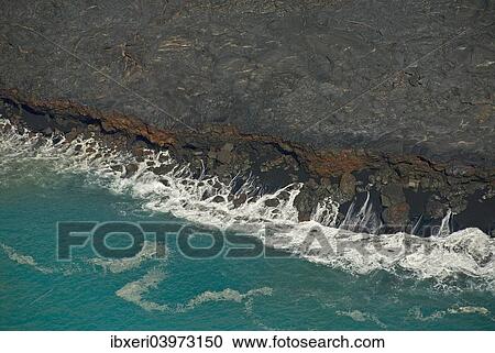 "Surf at the foot of Mt Kilauea, Big Island, Hawaii, United States, North America" View Large Photo Image Stock Image - "Surf at the foot of Mt Kilauea, Big Island, Hawaii, United States, North America". Fotosearch