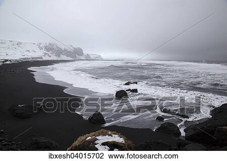 "Surf on the coast, Vik i Myrdal, Myrdalur, Southern Region, Iceland, Europe" View Large Photo Image Stock Image - "Surf on the coast, Vik i Myrdal, Myrdalur, Southern Region, Iceland, Europe". Fotosearch
