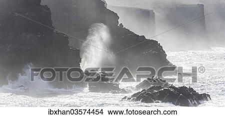 "Surf with cliffs, Espanola Island, Galapagos Islands, Ecuador, South America" View Large Photo Image Picture - "Surf with cliffs, Espanola Island, Galapagos Islands, Ecuador, South America". Fotosearch