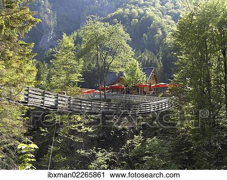 "Suspension bridge across the Salza river near the Wasserlochklamm gorge, Palfau, Upper Styria, Styria, Austria, Europe" View Large Photo Image Stock Image - "Suspension bridge across the Salza river near the Wasserlochklamm gorge, Palfau, Upper Styria, Styria, Austria, Europe". Fotosearch