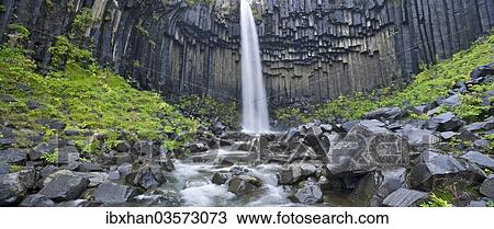 "Svartifoss waterfall, Skaftafell National Park, Southern Region, Iceland, Europe" View Large Photo Image Stock Image - "Svartifoss waterfall, Skaftafell National Park, Southern Region, Iceland, Europe". Fotosearch