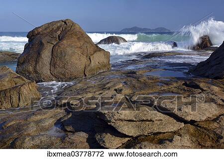 "Swell on the rocky coast of Lopes Mendes Beach, Ilha Grande, State of Rio de Janeiro, Brazil, South America" View Large Photo Image Stock Image - "Swell on the rocky coast of Lopes Mendes Beach, Ilha Grande, State of Rio de Janeiro, Brazil, South America". Fotosearch