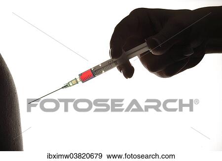 "Syringe, vaccine, hand, silhouette" View Large Photo Image Stock Photo - "Syringe, vaccine, hand, silhouette". Fotosearch