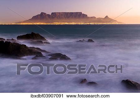 "Table Mountain, Lion's Head and Devil's Peak in the evening light, panoramic views of Cape Town, Bloubergstrand beach, Table Bay, Atlantic Ocean, Cape Town, Western Cape, South Africa, Africa" View Large Photo Image Stock Image - "Table Mountain, Lion's Head and Devil's Peak in the evening light, panoramic views of Cape Town, Bloubergstrand beach, Table Bay, Atlantic Ocean, Cape Town, Western Cape, South Africa, Africa". Fotosearch
