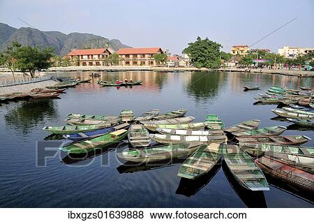 Stock Photo - "Tam Coc region near Ninh Binh, dry Halong Bay, Vietnam, Southeast Asia, Asia". Fotosearch